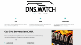 What Dns.watch website looked like in 2023 (1 year ago)