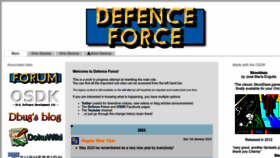 What Defence-force.org website looked like in 2023 (1 year ago)