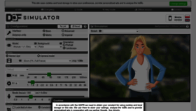 What Dofsimulator.net website looked like in 2023 (1 year ago)