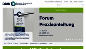 What Dbfk.de website looked like in 2023 (2 years ago)