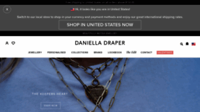 What Danielladraper.com website looked like in 2023 (1 year ago)