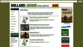 What Dollarsandsense.org website looked like in 2023 (1 year ago)