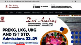 What Deviacademy.ac.in website looked like in 2023 (1 year ago)