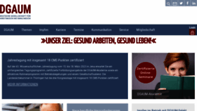 What Dgaum.de website looked like in 2023 (2 years ago)