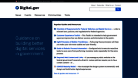 What Digitalgov.gov website looked like in 2023 (1 year ago)