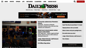 What Dailypress.net website looked like in 2023 (1 year ago)