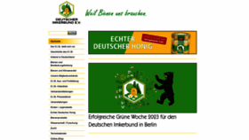 What Deutscherimkerbund.de website looked like in 2023 (1 year ago)