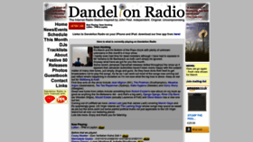What Dandelionradio.com website looked like in 2023 (1 year ago)