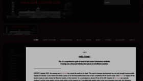 What Dark-tourism.com website looked like in 2023 (1 year ago)