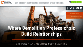 What Demolitionassociation.com website looked like in 2023 (1 year ago)