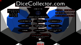 What Dicecollector.com website looked like in 2023 (1 year ago)