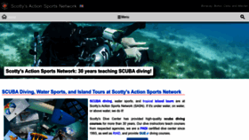 What Divescotty.com website looked like in 2023 (1 year ago)