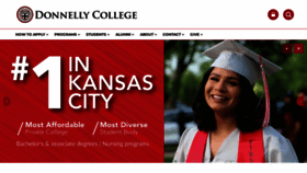 What Donnelly.edu website looked like in 2023 (1 year ago)