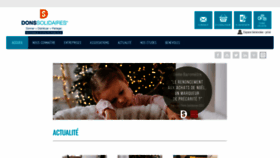 What Donsolidaires.fr website looked like in 2023 (1 year ago)