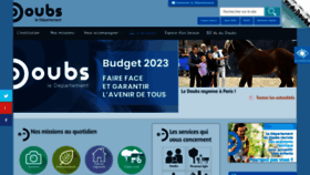 What Doubs.fr website looked like in 2023 (1 year ago)