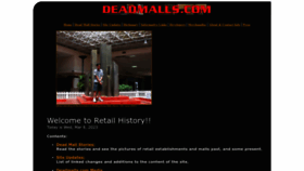 What Deadmalls.com website looked like in 2023 (2 years ago)