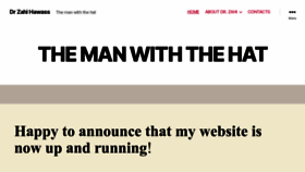 What Drhawass.com website looked like in 2023 (1 year ago)