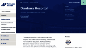 What Danburyhospital.org website looked like in 2023 (1 year ago)