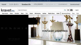 What Donghia.com website looked like in 2023 (1 year ago)