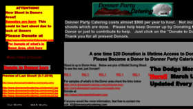 What Donnerpartycatering.com website looked like in 2023 (1 year ago)