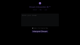 What Dreaminterpreter.ai website looked like in 2023 (1 year ago)