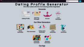 What Dating-profile-generator.org.uk website looked like in 2023 (1 year ago)