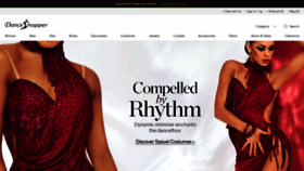 What Danceshopper.com website looked like in 2023 (1 year ago)