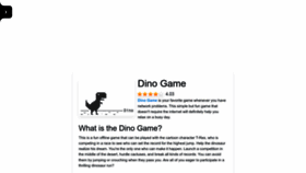What Dino-game.co website looked like in 2023 (1 year ago)