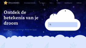What Droominfo.nl website looked like in 2023 (1 year ago)
