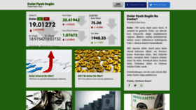 What Dolarfiyatibugun.com website looked like in 2023 (1 year ago)