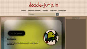 What Doodle-jump.io website looked like in 2023 (1 year ago)