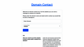 What Domain-contact.org website looked like in 2023 (1 year ago)