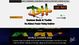 What Dhcustomrods.com website looked like in 2023 (1 year ago)