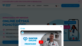 What Doktoronline.cz website looked like in 2023 (1 year ago)