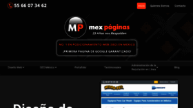 What Disenodepaginasweb.com.mx website looked like in 2023 (1 year ago)