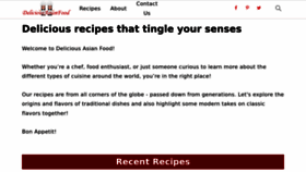 What Deliciousasianfood.com website looked like in 2023 (1 year ago)