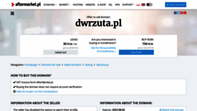 What Dwrzuta.pl website looked like in 2023 (1 year ago)