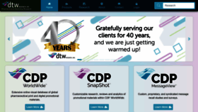 What Dtwresearch.com website looked like in 2023 (1 year ago)