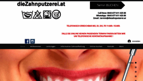 What Diezahnputzerei.at website looked like in 2023 (1 year ago)