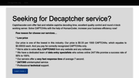 What Decaptcher.org website looked like in 2023 (1 year ago)