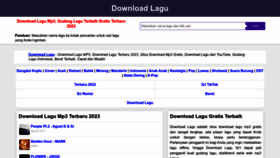 What Downloadlagu.vin website looked like in 2023 (1 year ago)