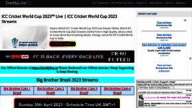 What Daddylive.sx website looked like in 2023 (1 year ago)