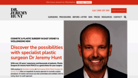 What Drjeremyhunt.com.au website looked like in 2023 (This year)