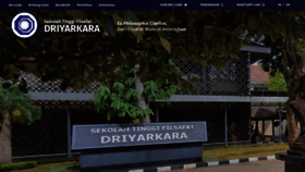 What Driyarkara.ac.id website looked like in 2023 (1 year ago)