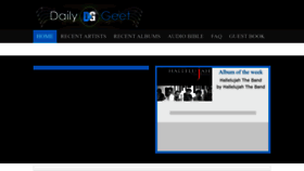 What Dailygeet.com website looked like in 2023 (1 year ago)