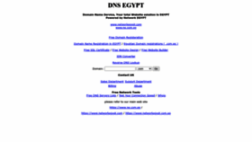 What Dnsegypt.com website looked like in 2023 (1 year ago)