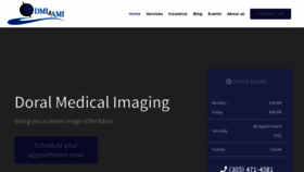 What Doralmri.com website looked like in 2023 (This year)