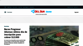 What Delsurdiario.com website looked like in 2023 (1 year ago)