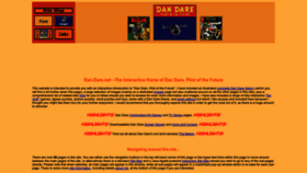 What Dan-dare.net website looked like in 2023 (This year)