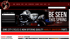 What Dimecitycycles.com website looked like in 2023 (This year)